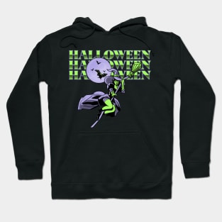 Witch Halloween Witches Broom Hoodie